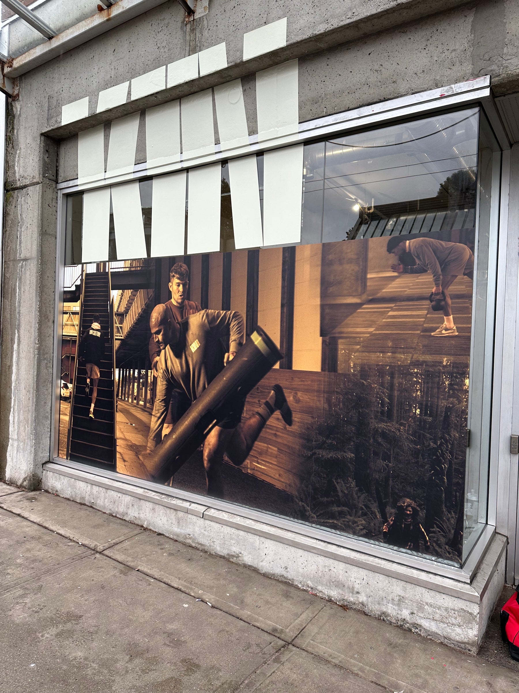 Concrete and window vinyl for Kin Culture