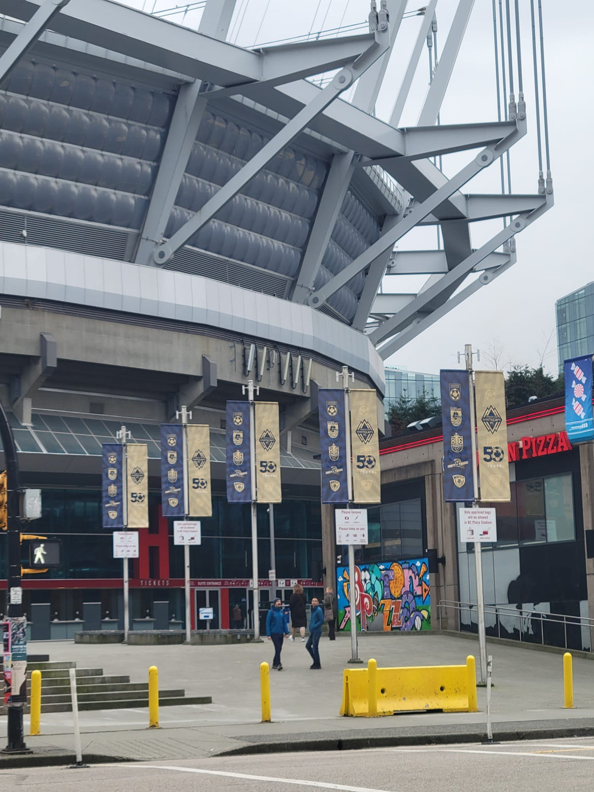 Whiteecaps Street Pole Banners x BC Place x Terry Fox Plaza