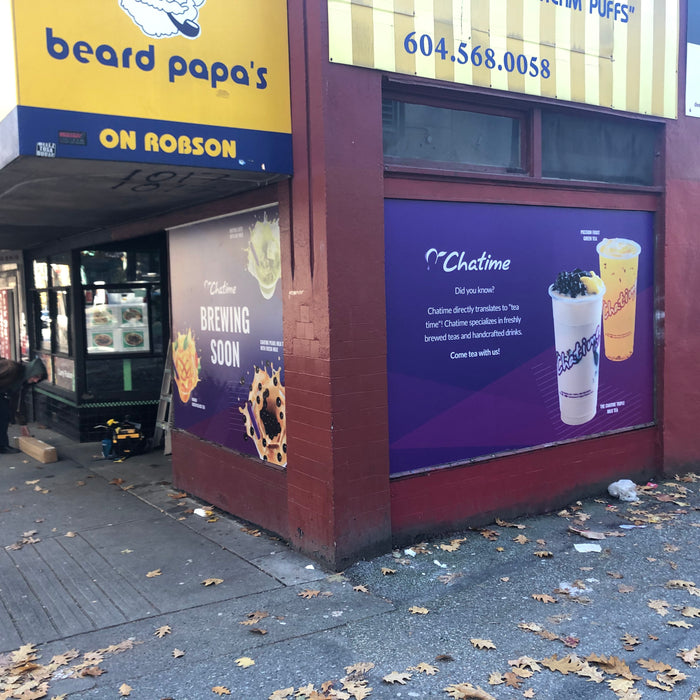 Chatime on Robson Street in Vancouver, BC