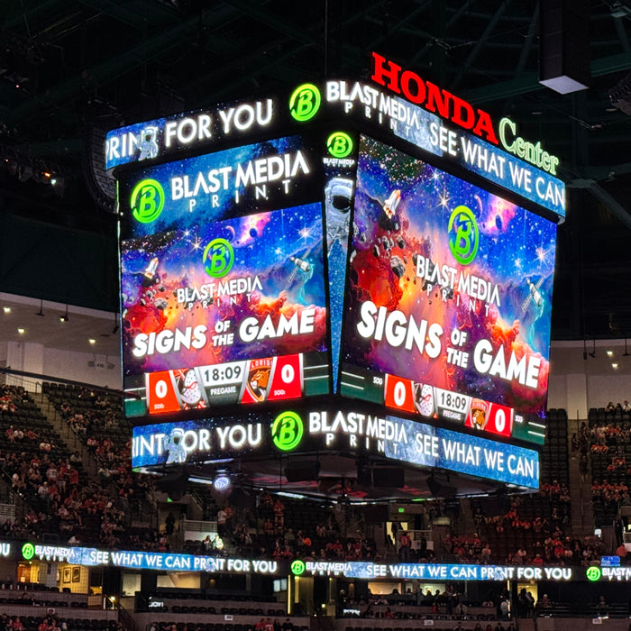 Bringing Fan Creativity to Center Ice: "Signs of the Game" Presented by Blast Media Print