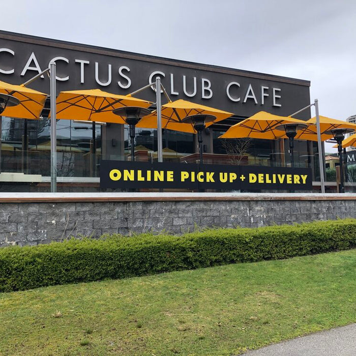 Cactus Club Nation Wide - delivery and takeout signage!