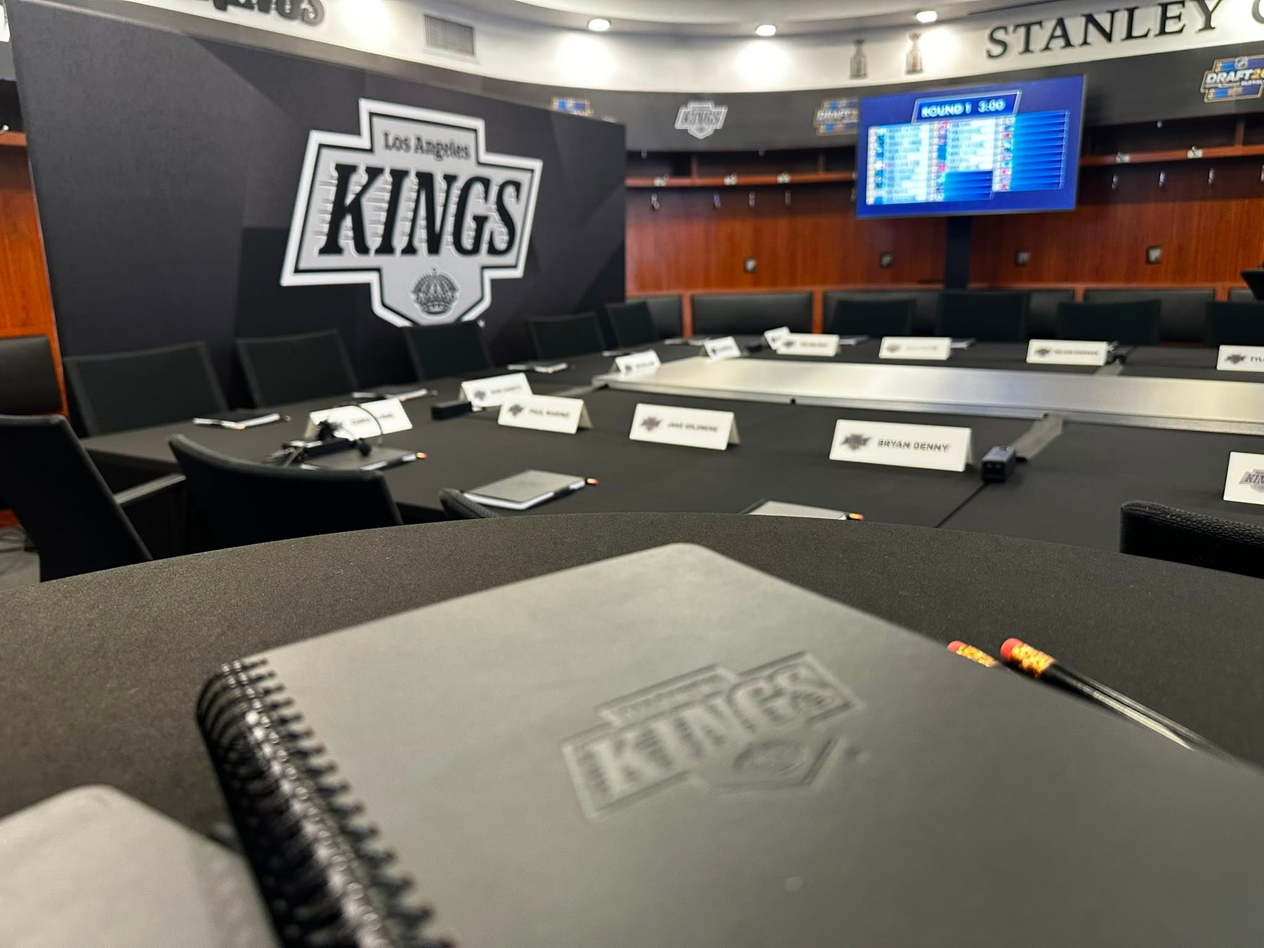 Inside the War Room: Transforming the LA Kings Locker Room for Draft Day