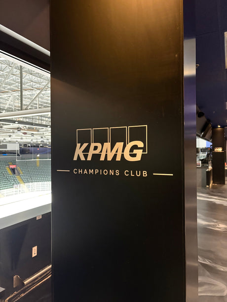 KPMG Champions Club - Blast Media Print’s Custom Signage Installation at Rogers Arena