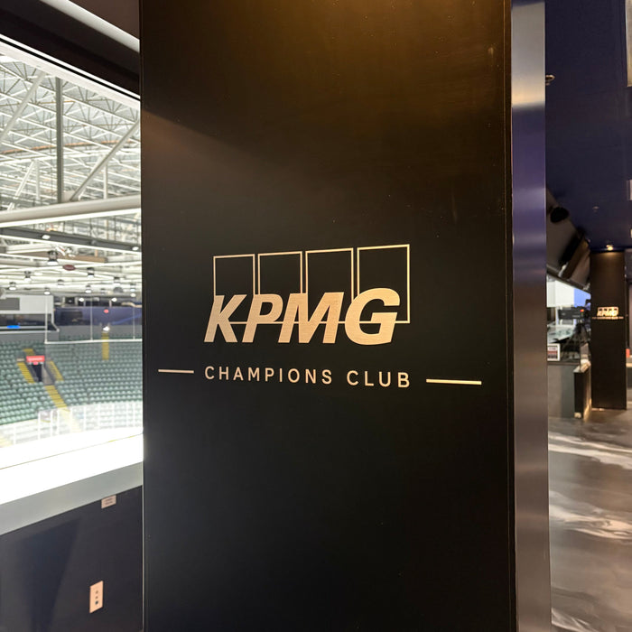 KPMG Champions Club - Blast Media Print’s Custom Signage Installation at Rogers Arena