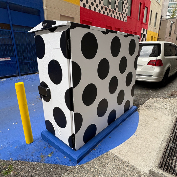 Quick Transformation: Electrical Kiosk Vinyl Wrap in Downtown Vancouver