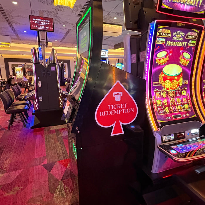 New Decals at Parq Vancouver ATMs and Ticket Redemption Machines