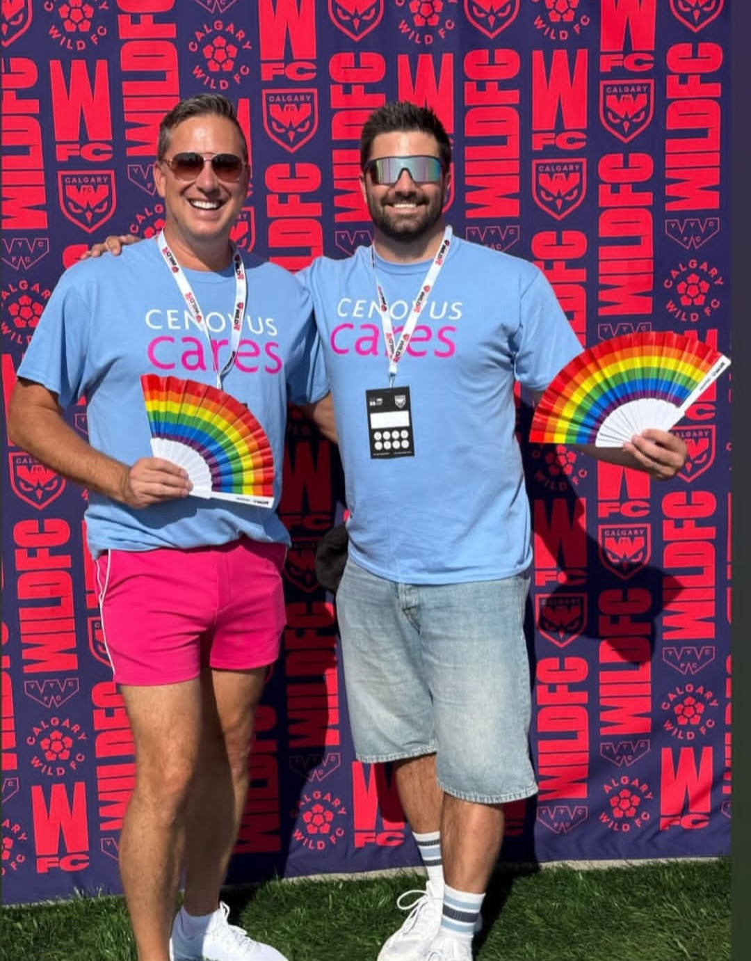 Fans and bracelets at the Wild Pride Calgary Wild FC game