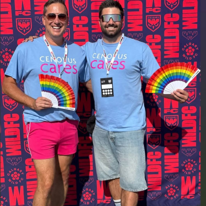 Fans and bracelets at the Wild Pride Calgary Wild FC game