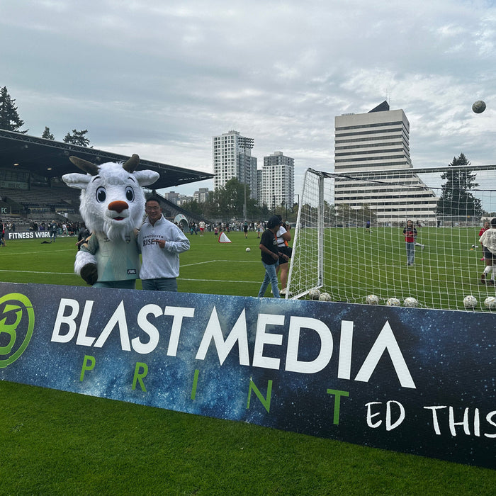 Introducing the mascot for the Vancouver Rise - Sunny the GOAT!