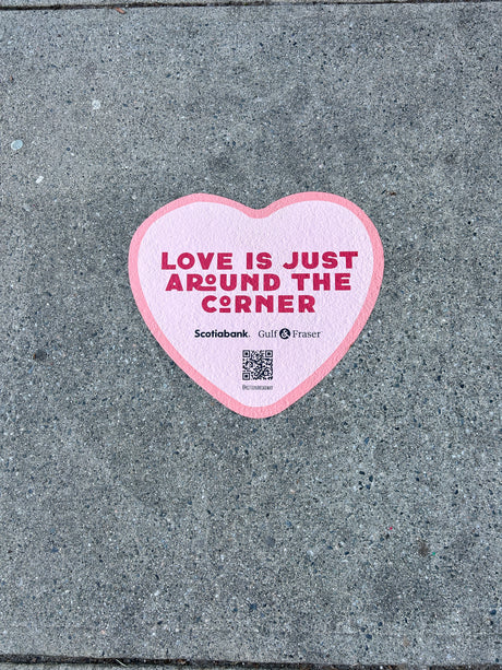 West Broadway BIA sidewalk decals