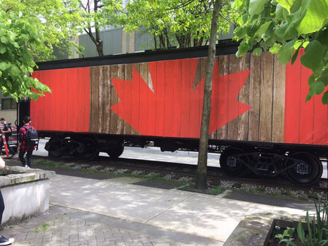 Caboose with Canadian spirit!