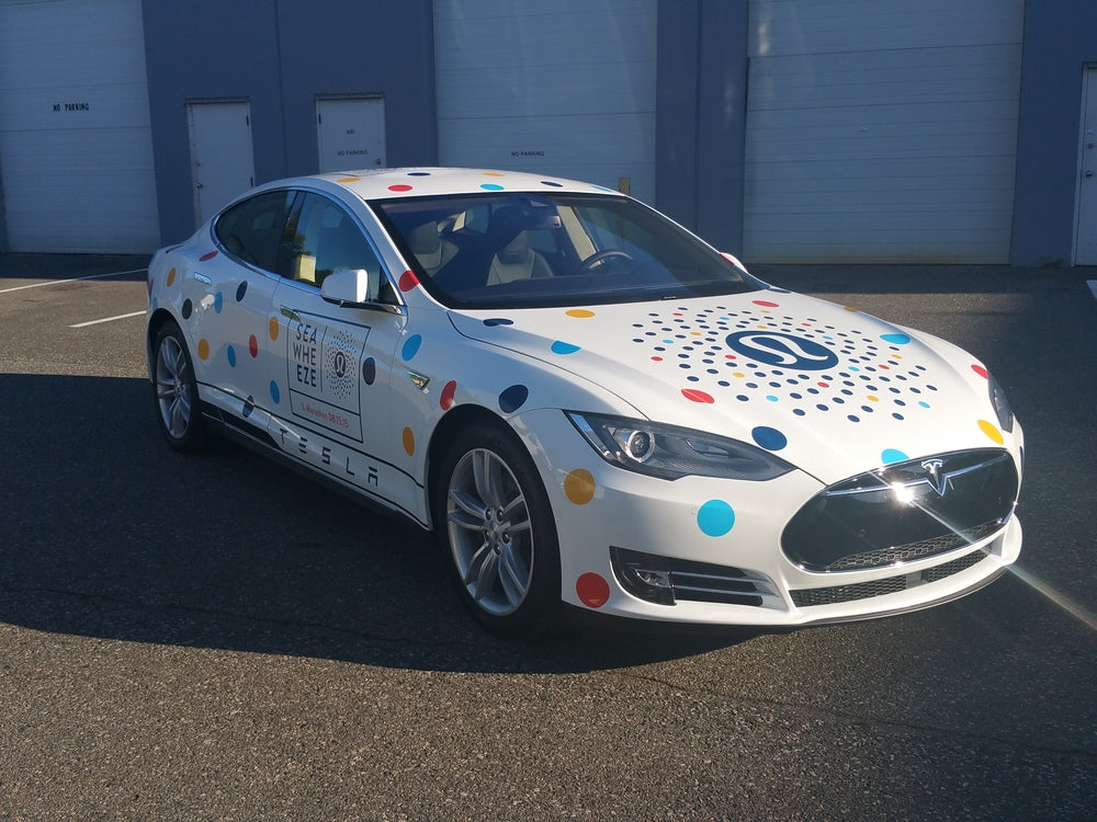 Lululemon Tesla Pace Car wrap