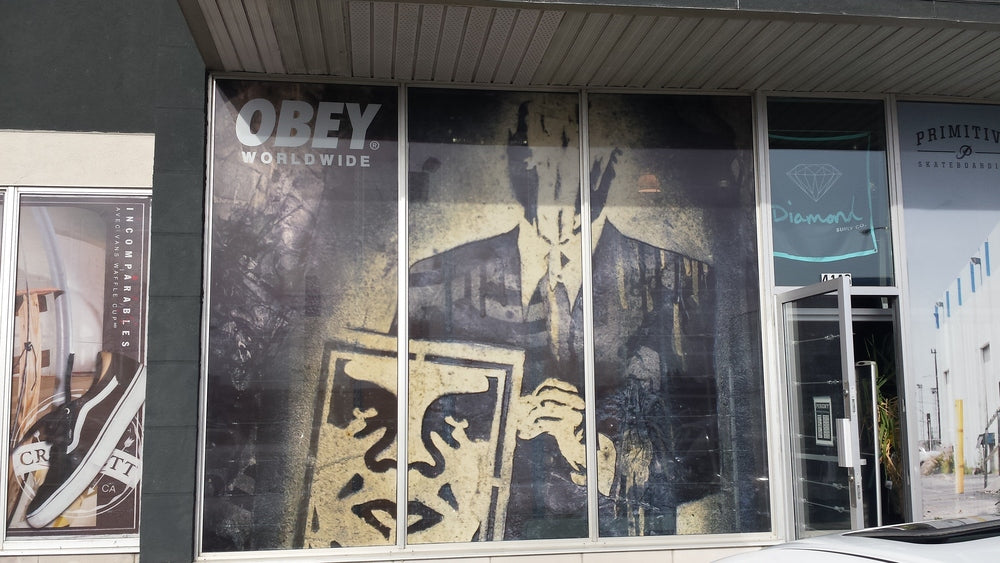 OBEY window at Perigny