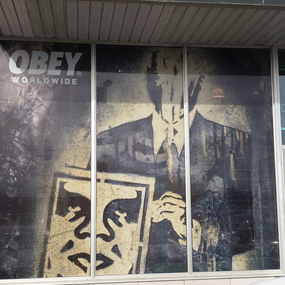 OBEY window at Perigny