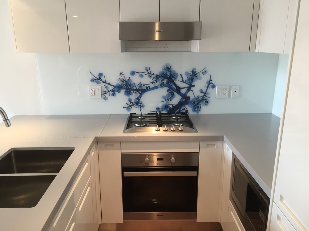 Something new! Kitchen, shower and interior print and install work.