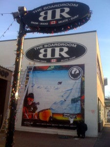 Highly Reputable “Boardroom Boardshop” on West 4th Banner work