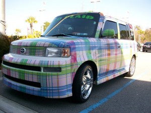 Vehicle wraps, and logo decaling
