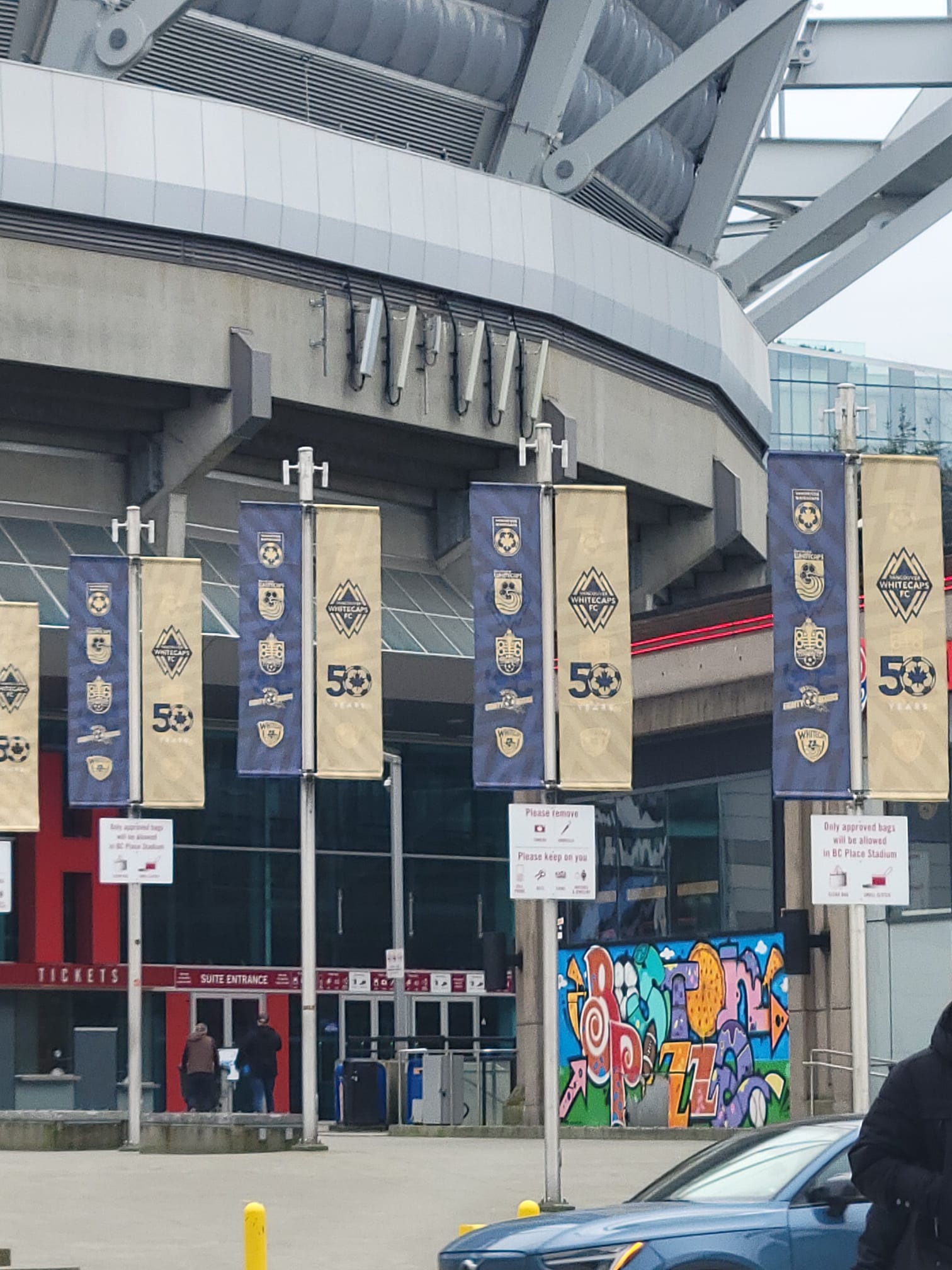 BC Place Vancouver Whitecaps Street Pole Banners