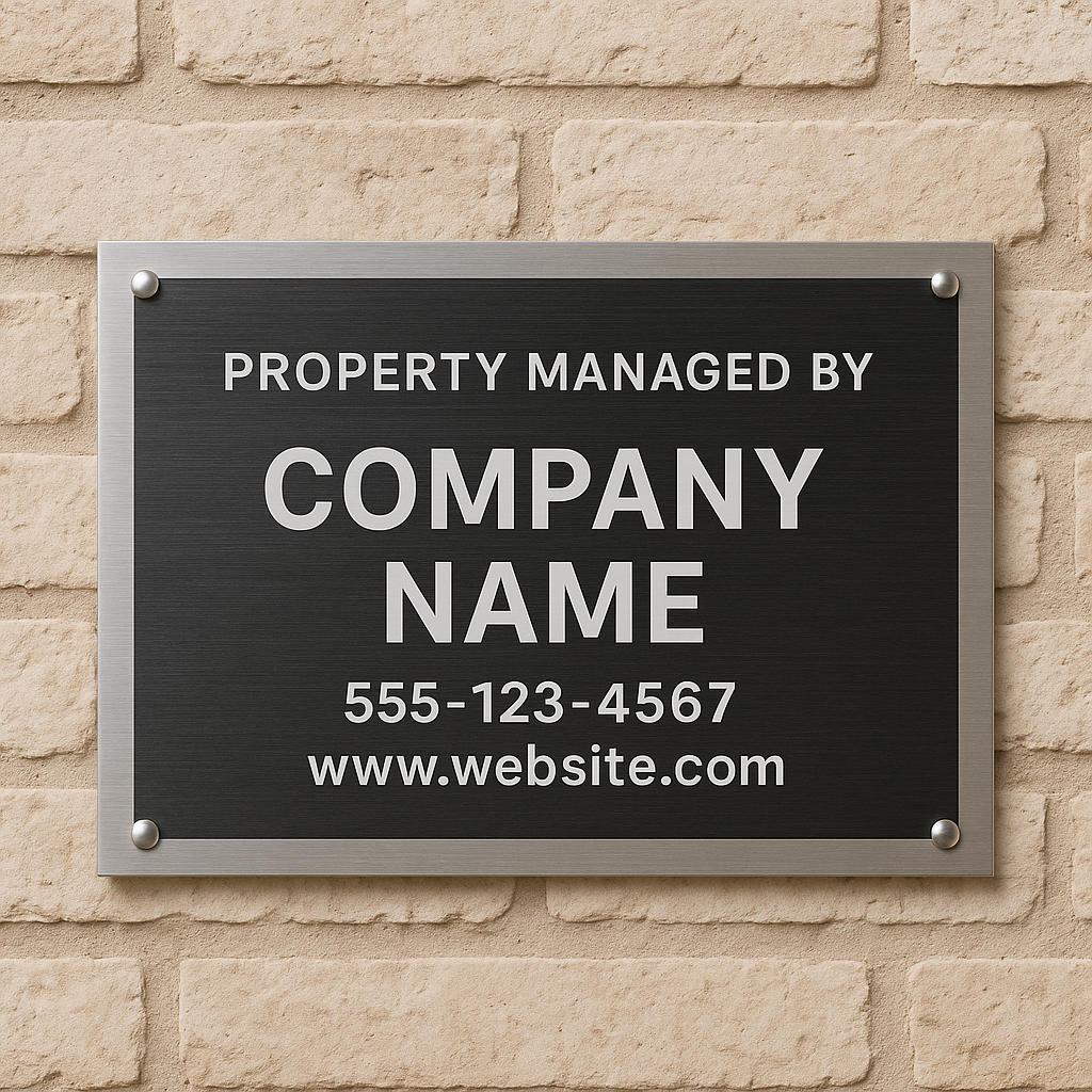 Property Mark Sign Property Signs — Blast Media Inc