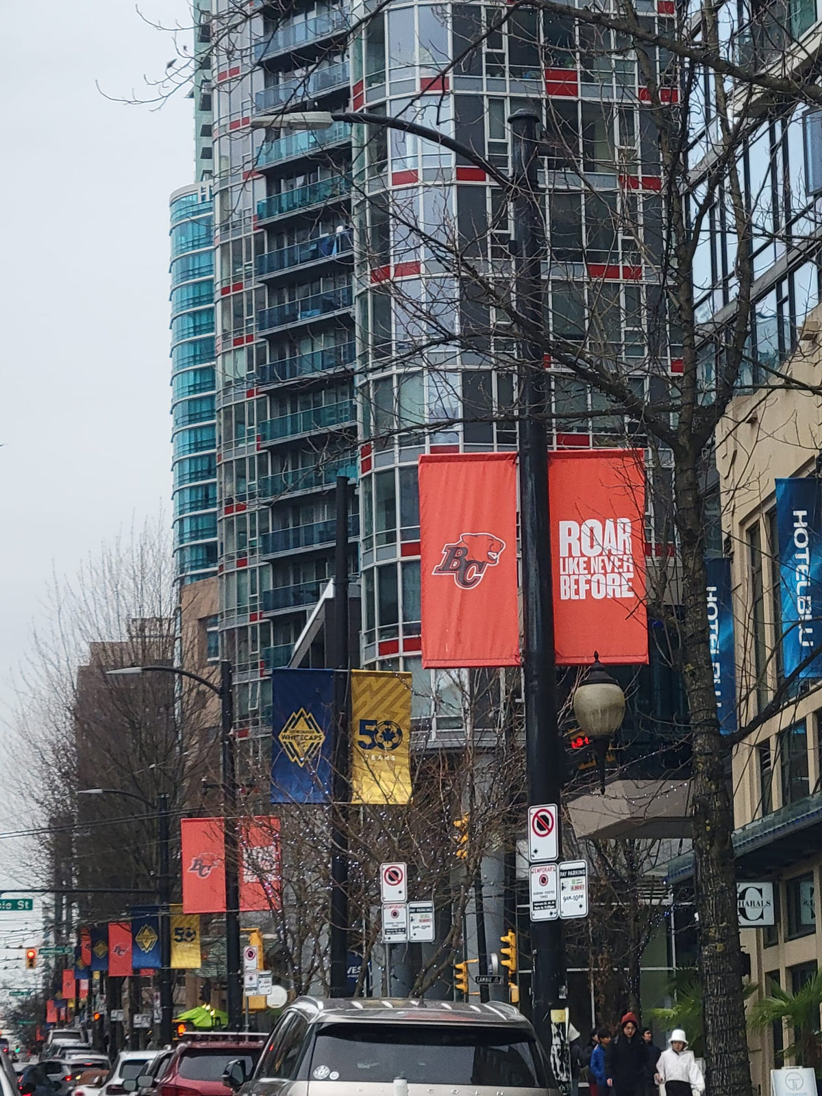 Whitecaps x BC Lions x Street Pole Banners