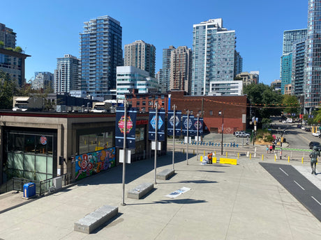 Pole Banners on the Street 