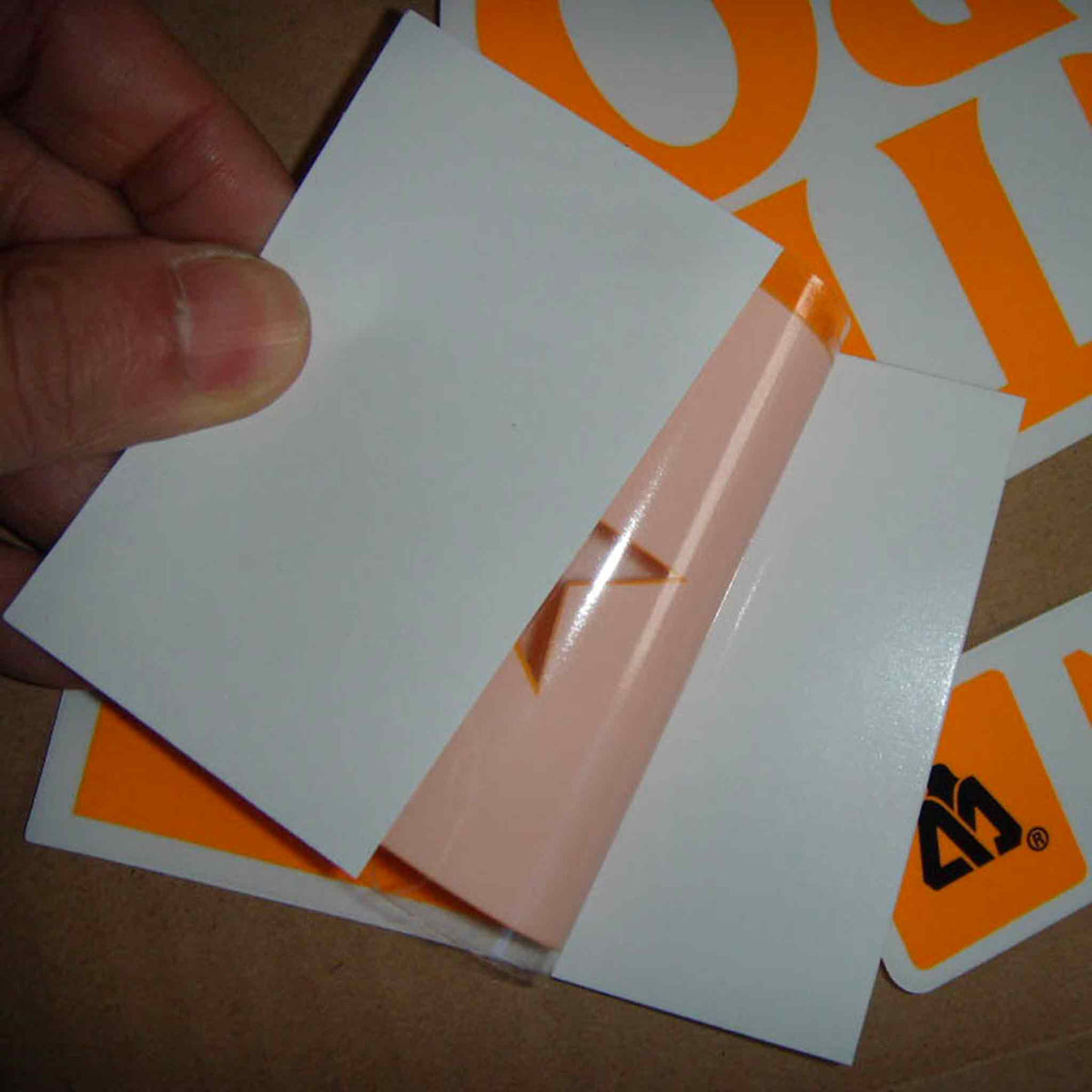 Crack and Peel Stickers