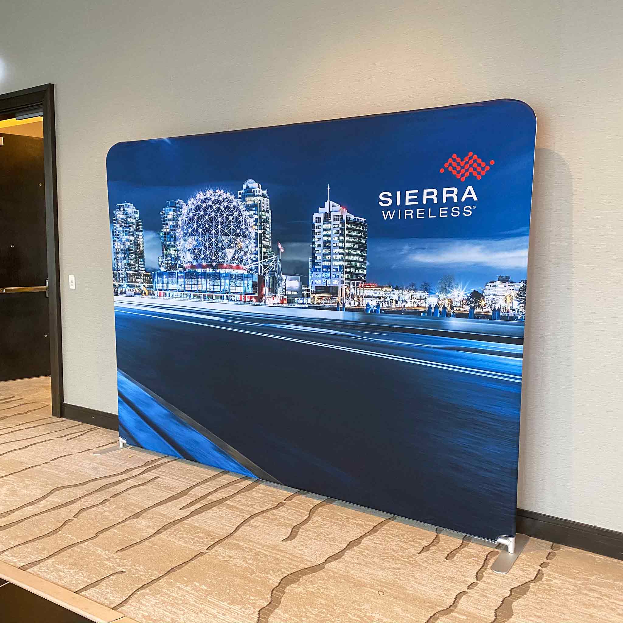 Sierra Wireless Tension Banner in Vancouver